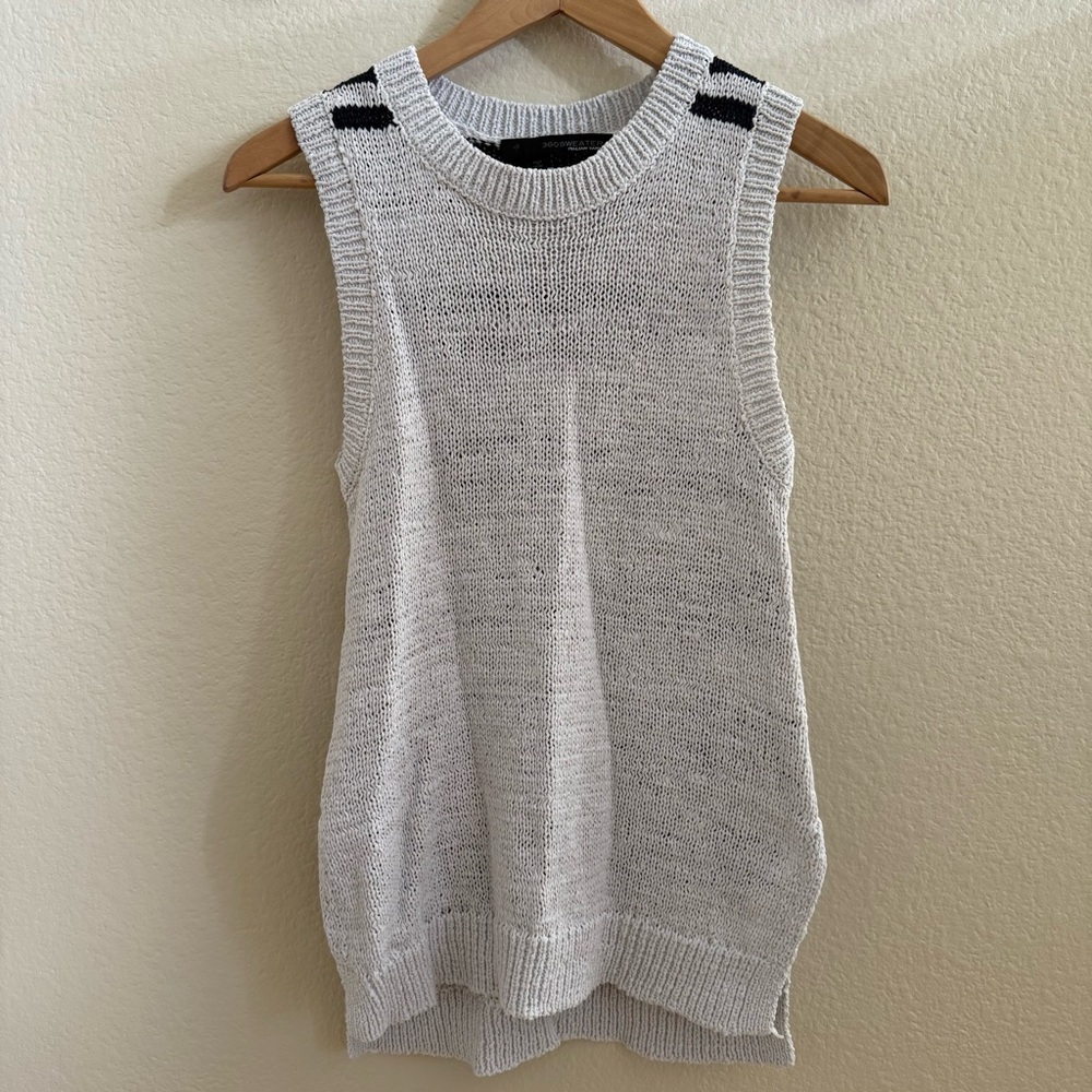 360 Cashmere Italian Yarn Tank Top Size S